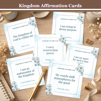 Kingdom Affirmation Cards 16-Card Digital Starter