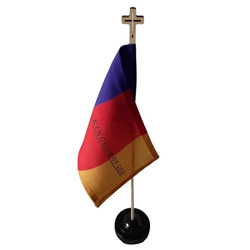 TRINITY _ Kingdom of God 4x6 inch stick flag