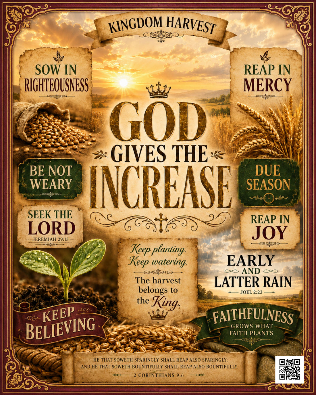 God Gives the Increase: Reaping for the Kingdom