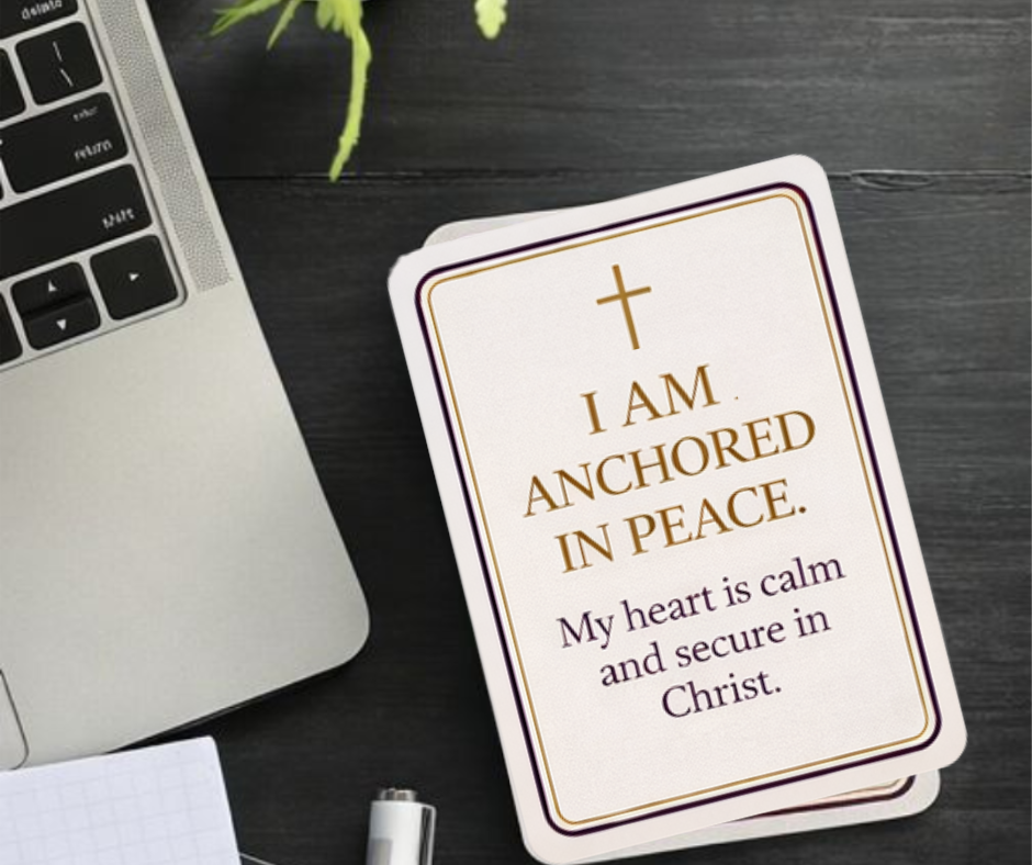 I Am Anchored in Peace – Kingdom Affirmation Card – Digital Download
