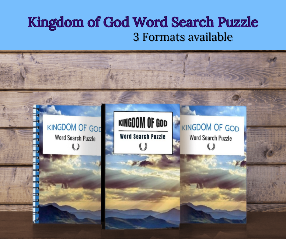 Kingdom of God Word Search Puzzle — Large Print