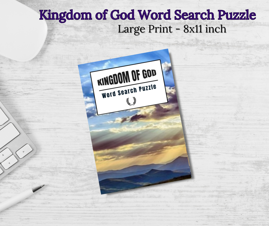 Kingdom of God Word Search Puzzle — Large Print