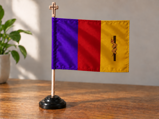TRINITYFlag _ Healer 4x6 inch stick flag