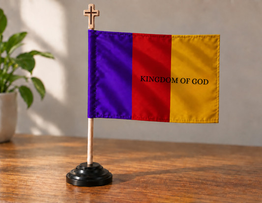 TRINITYFlag _ Kingdom of God 4x6 inch stick flag